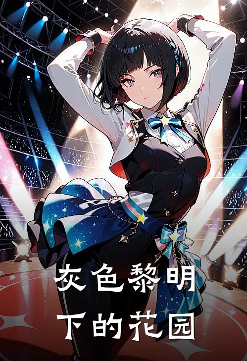 灰色黎明下的花园